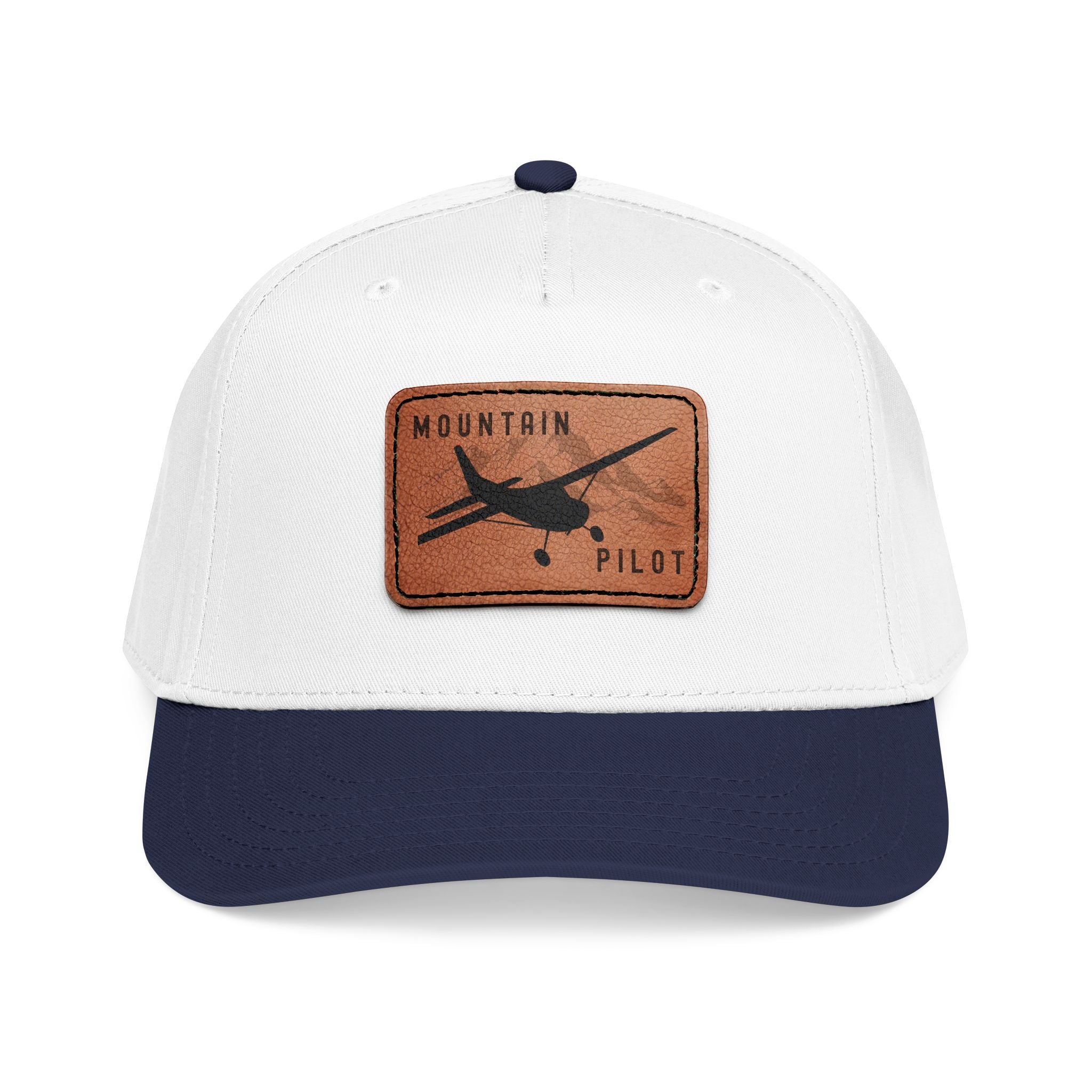 Short Final Apparel | Mountain Pilot Leather Patch Hat