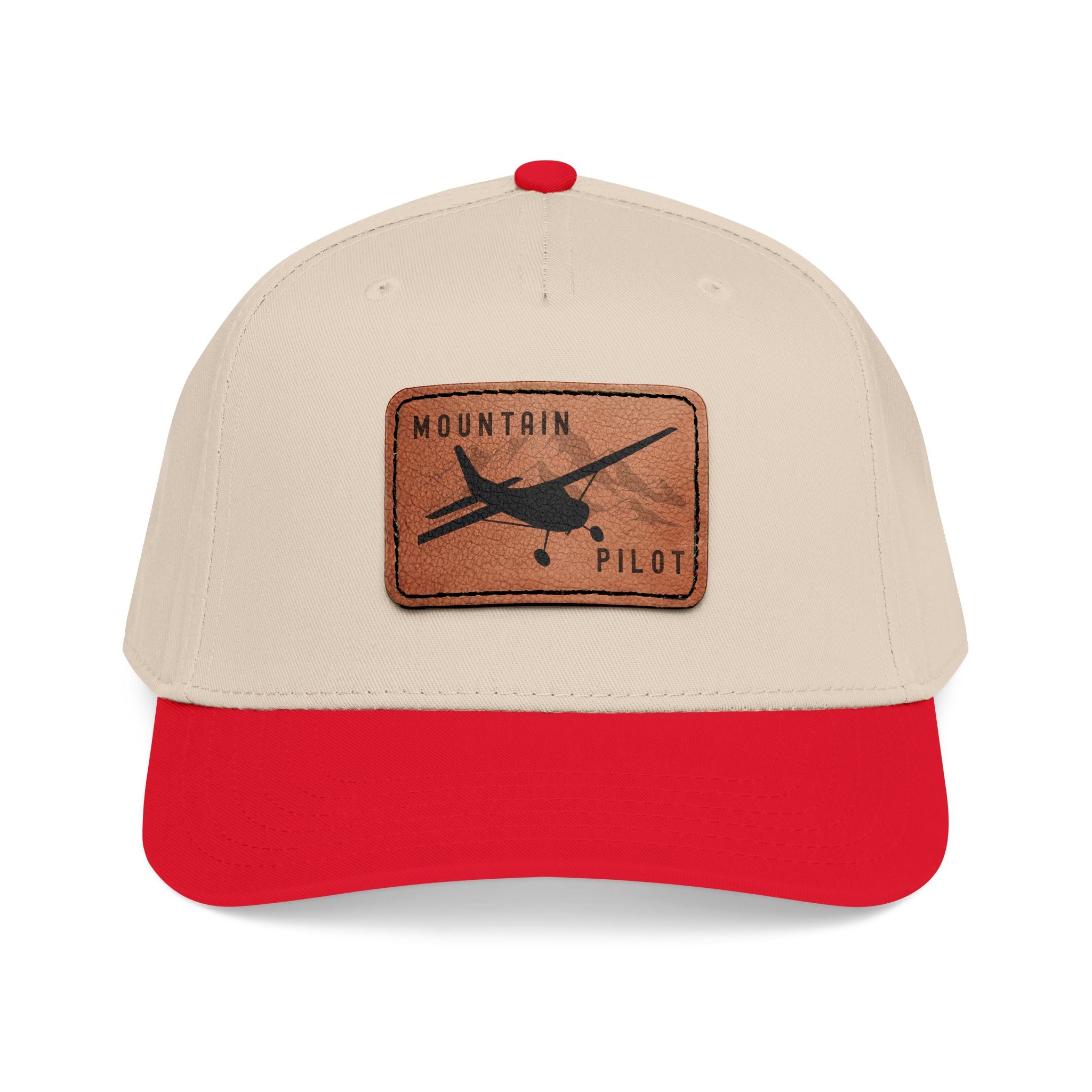 Short Final Apparel | Mountain Pilot Leather Patch Hat