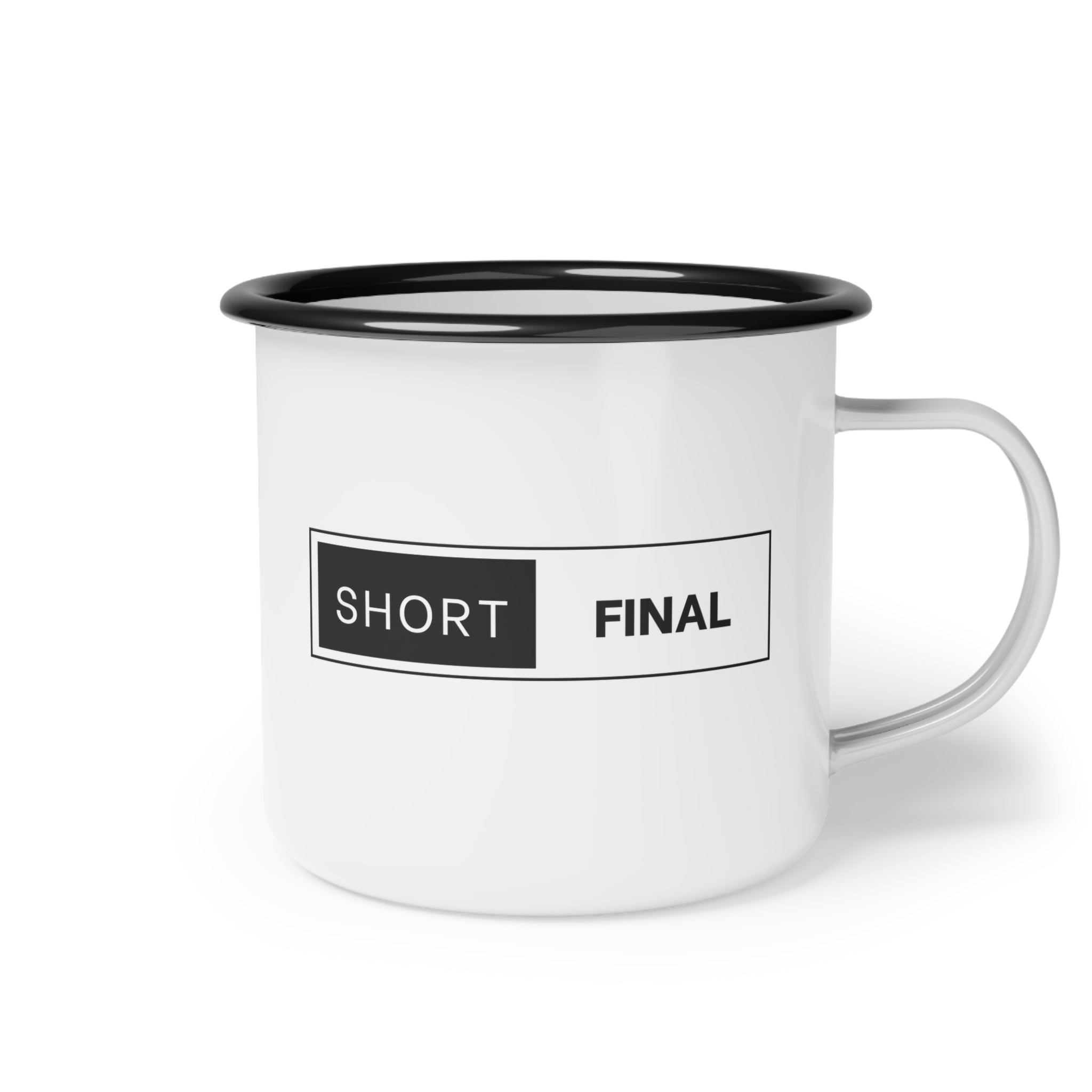 Short Final Apparel | Logo Enamel Cup