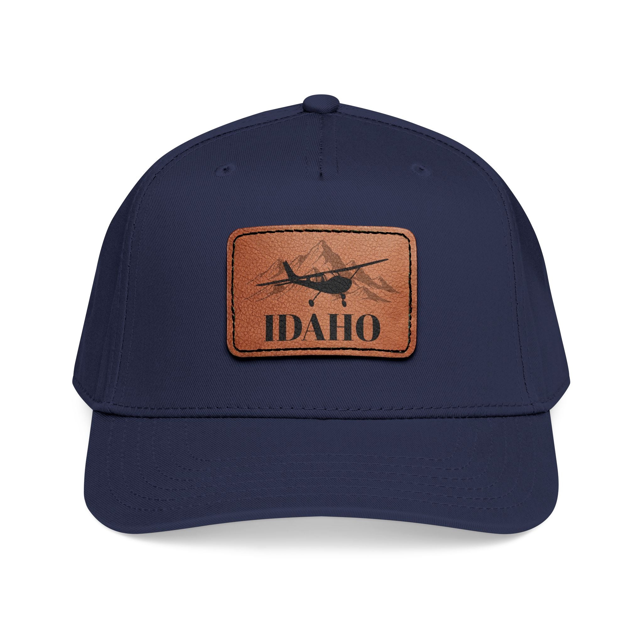 Short Final Apparel | Idaho Aviator Leather Patch Hat