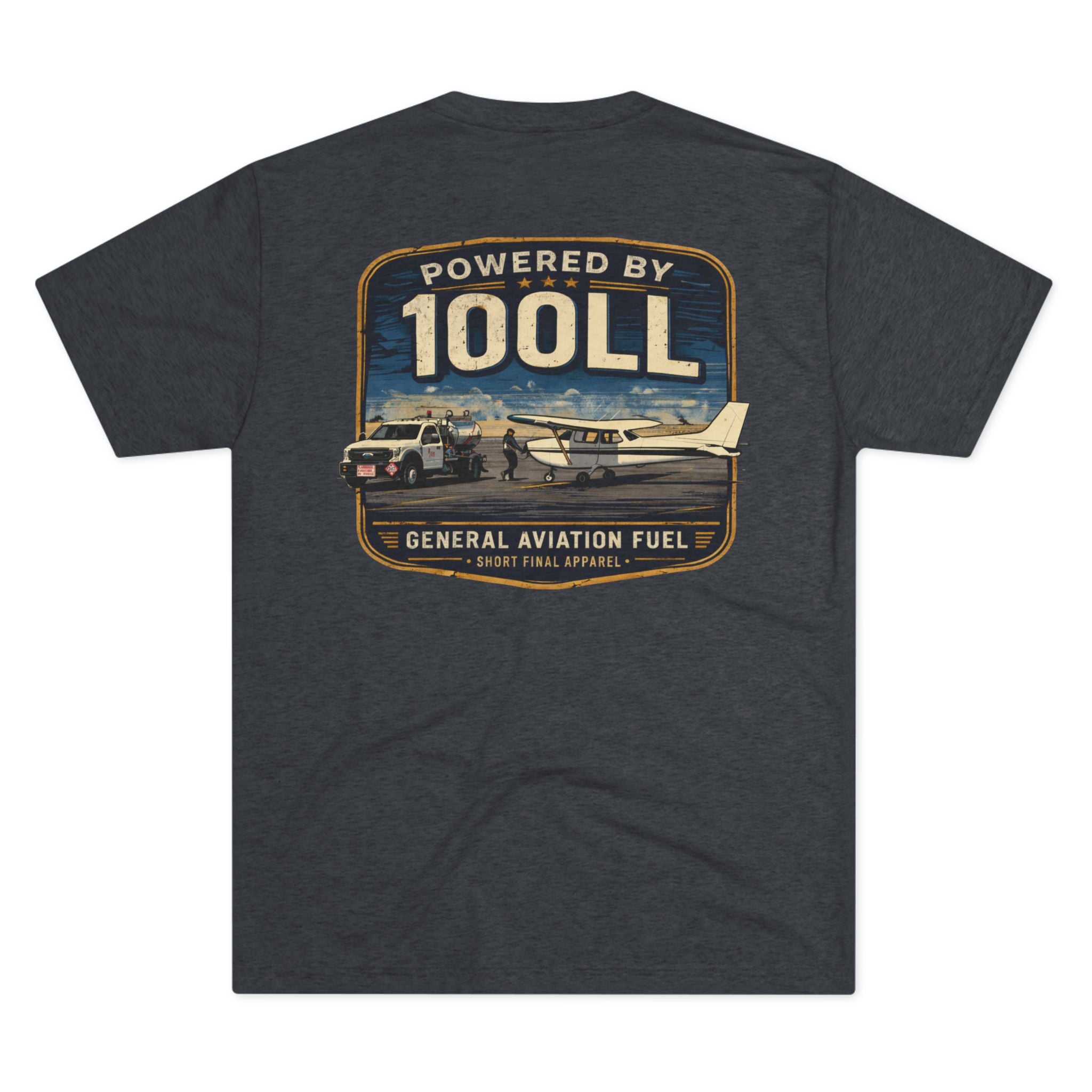 Short Final Apparel | Powered by 100LL Tee