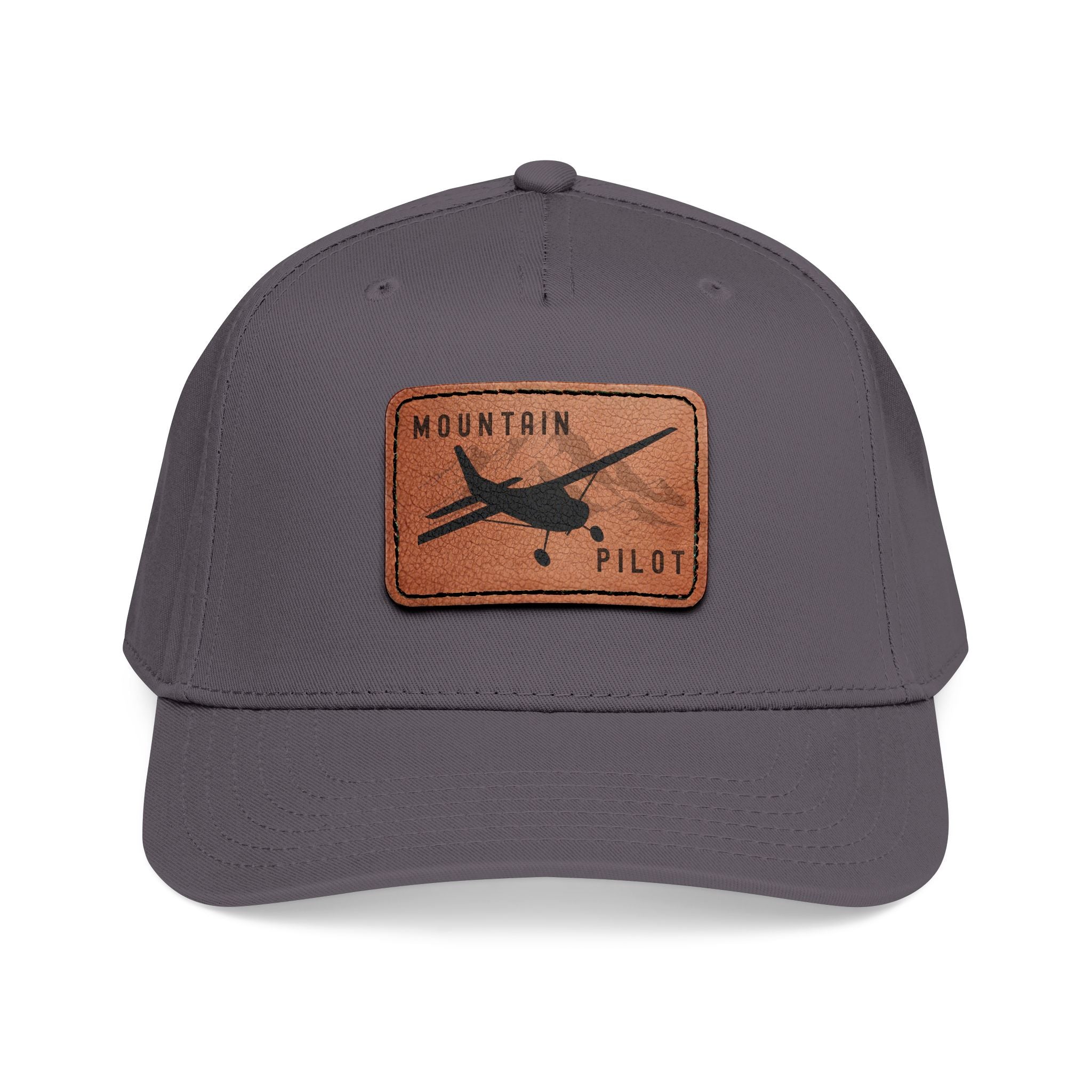 Short Final Apparel | Mountain Pilot Leather Patch Hat