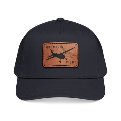 Short Final Apparel | Mountain Pilot Leather Patch Hat