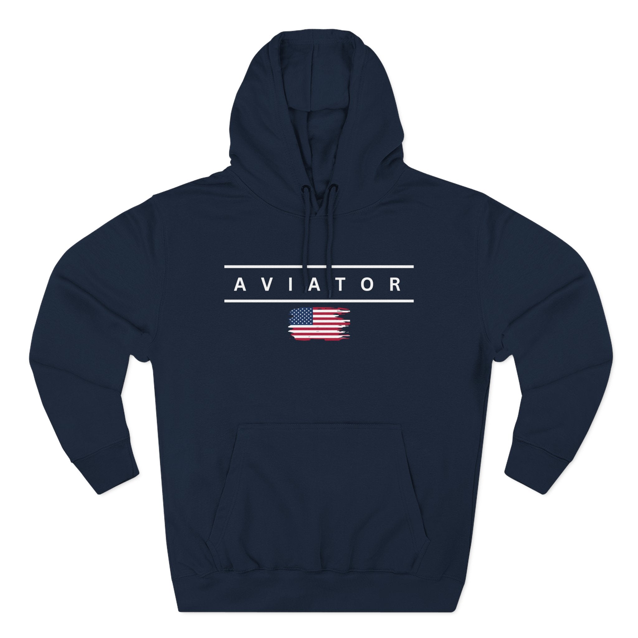 SHORT FINAL - AVIATOR Hoodie with US Flag