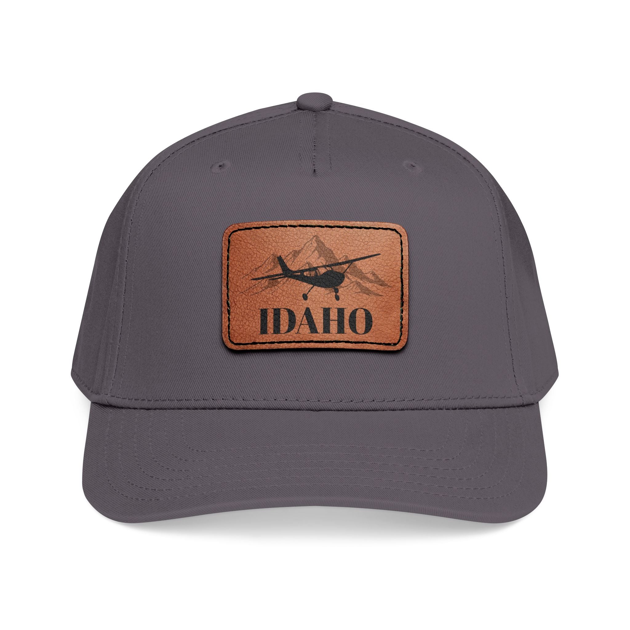 Short Final Apparel | Idaho Aviator Leather Patch Hat