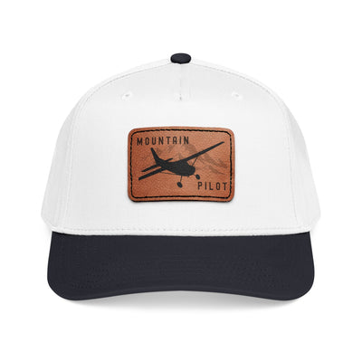 Short Final Apparel | Mountain Pilot Leather Patch Hat