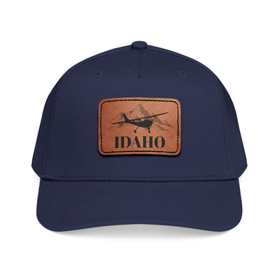 Short Final Apparel | Idaho Aviator Leather Patch Hat