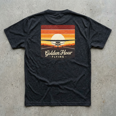 Short Final Apparel | Golden Hour Flying Tee