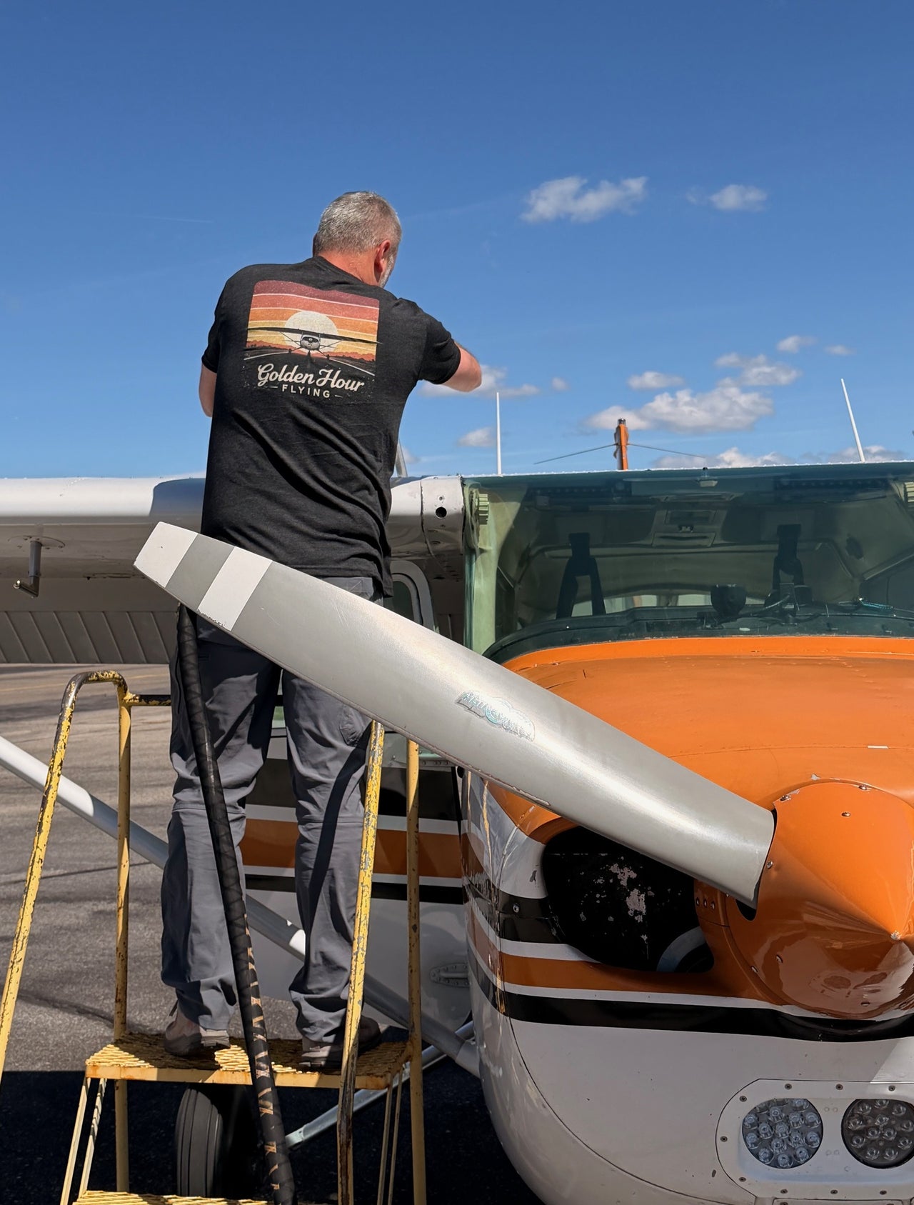 Short Final Apparel | Golden Hour Flying Tee