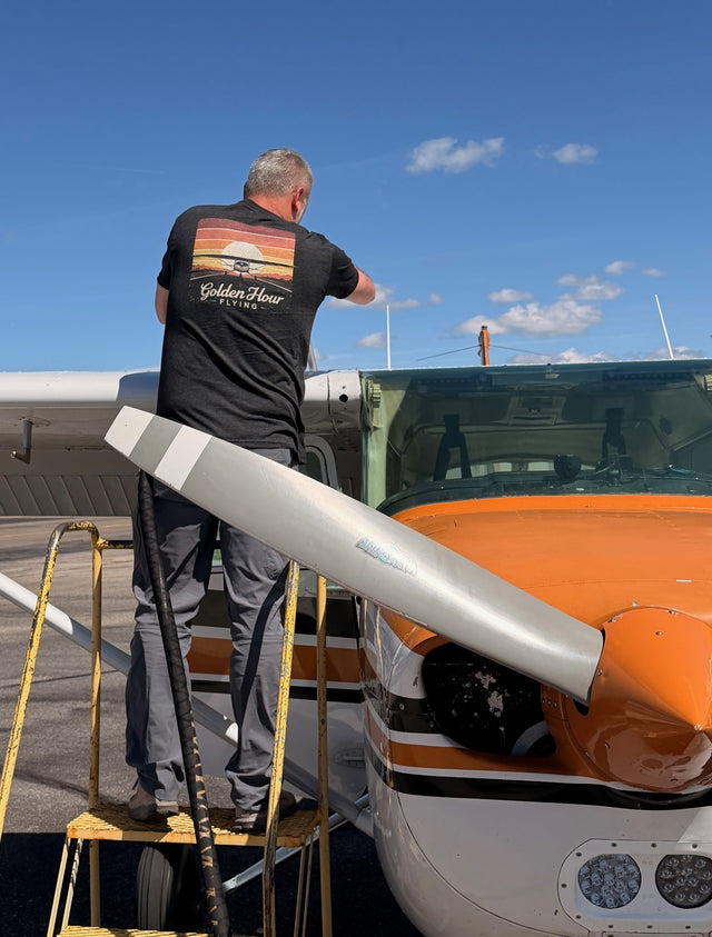 Short Final Apparel | Golden Hour Flying Tee