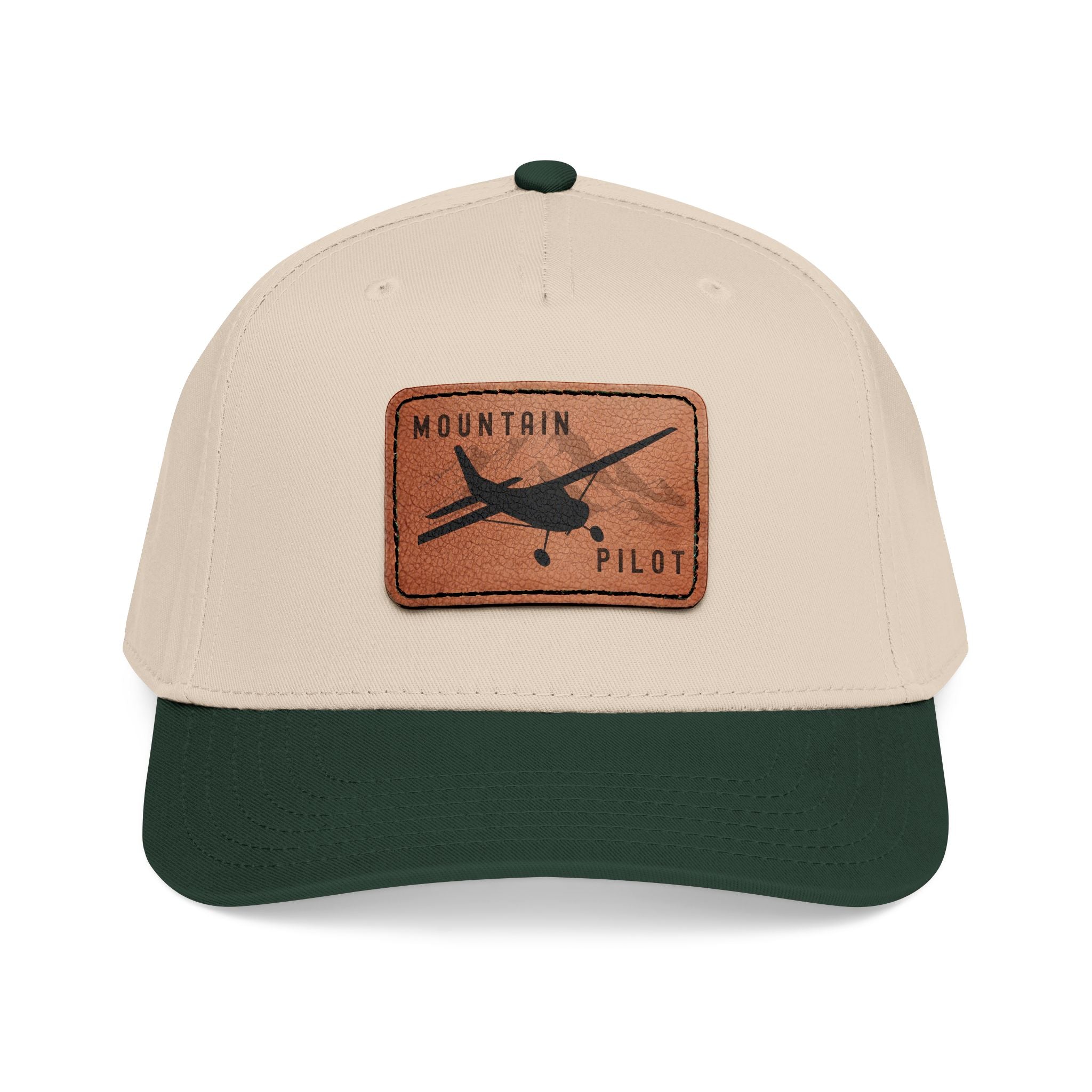 Short Final Apparel | Mountain Pilot Leather Patch Hat