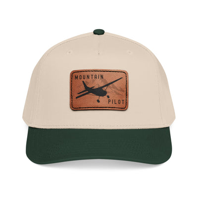 Short Final Apparel | Mountain Pilot Leather Patch Hat
