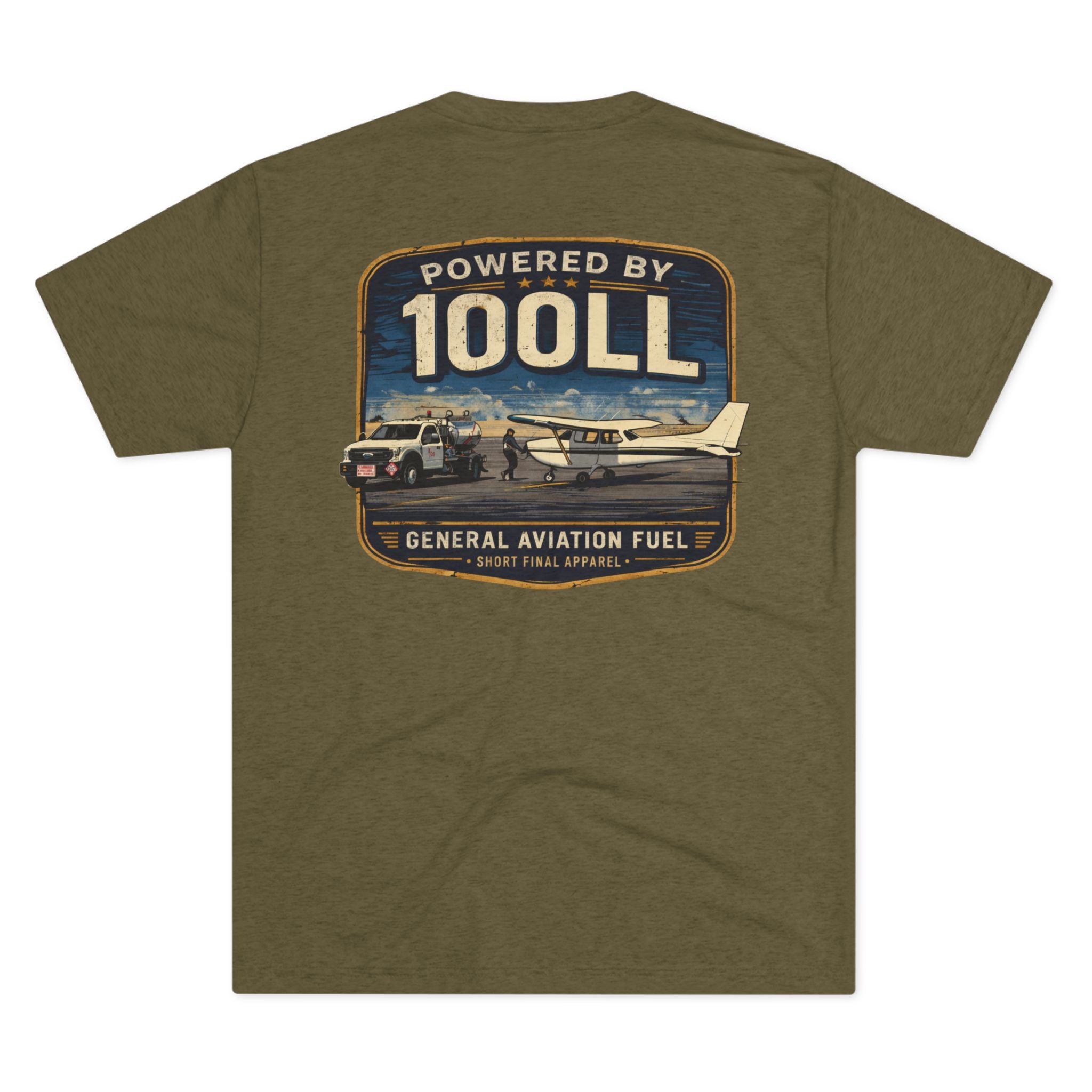 Short Final Apparel | Powered by 100LL Tee
