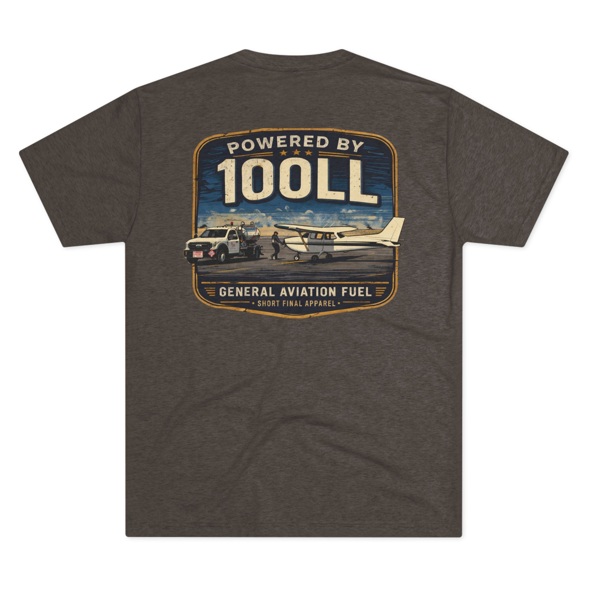 Short Final Apparel | Powered by 100LL Tee
