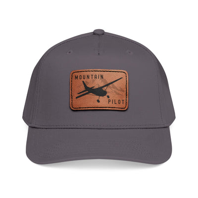 Short Final Apparel | Mountain Pilot Leather Patch Hat